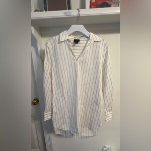FINAL PRICE Worthington Beige Striped ladies  Shirt